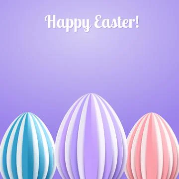 Vector Happy Easter Greeting Card Stock Illustration