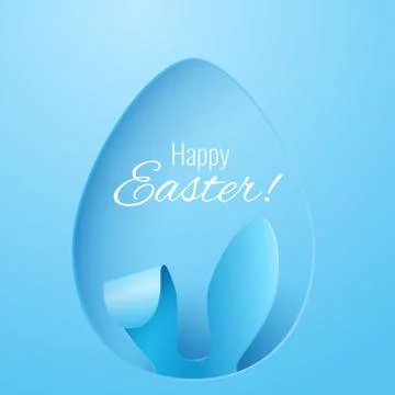 Vector Happy Easter Greeting Card Stock Illustration