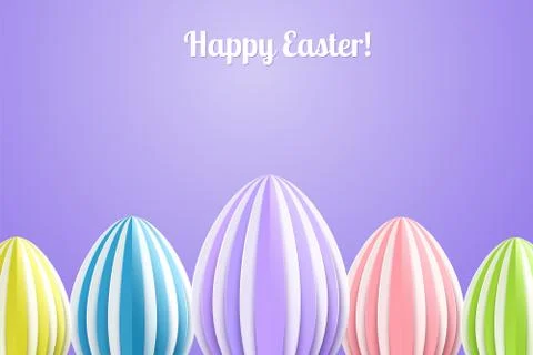Vector Happy Easter Greeting Card Stock Illustration