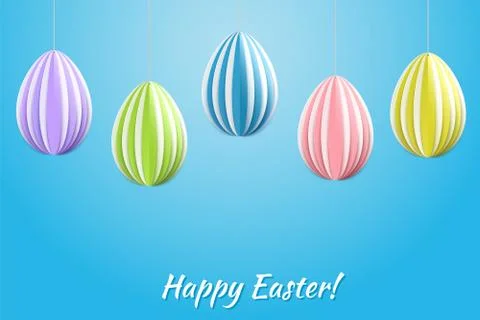 Vector Happy Easter Greeting Card Stock Illustration
