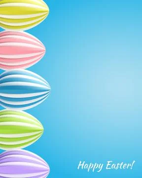 Vector Happy Easter Greeting Card Stock Illustration