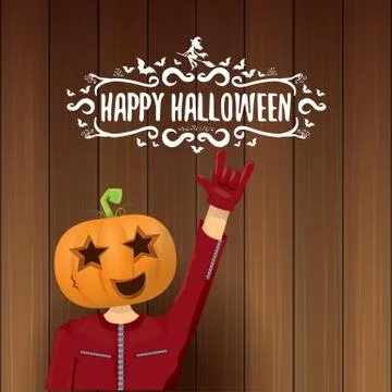 Vector Happy halloween creative hipster party background. man in halloween イラスト素材