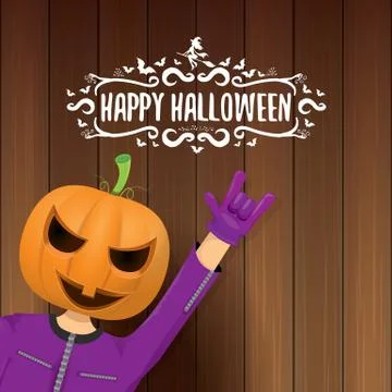 Vector Happy halloween creative hipster party background. man in halloween Illustrazione stock