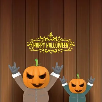 Vector Happy halloween creative hipster party background. man in halloween Illustrazione stock