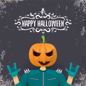 Vector Happy Halloween creative hipster party background. man in Halloween イラスト素材