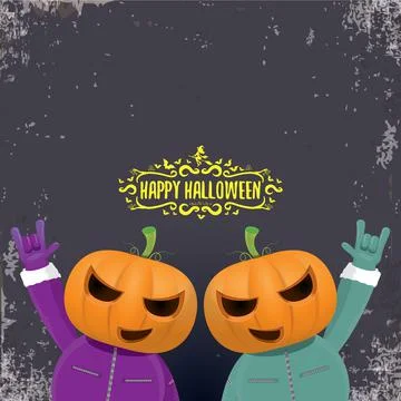 Vector Happy Halloween creative hipster party background. man in Halloween Illustrazione stock