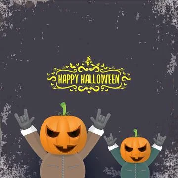 Vector Happy Halloween creative hipster party background. man in Halloween Illustrazione stock