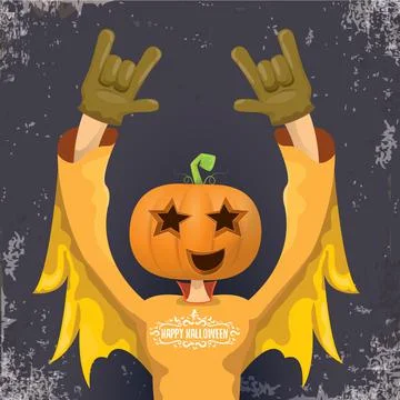 Vector Happy Halloween creative hipster party background. man in Halloween Illustrazione stock