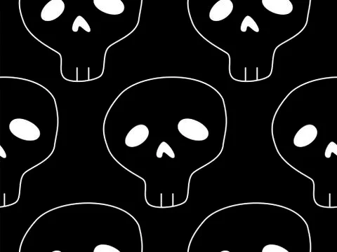 Vector Happy Halloween seamless pattern,classic bundle icons, doodles element Stock Illustration