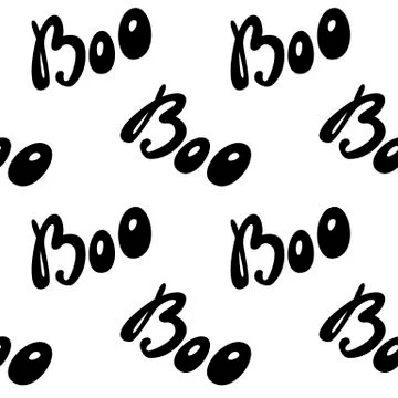 Vector Happy Halloween seamless pattern,classic bundle icons, doodles element Stock Illustration