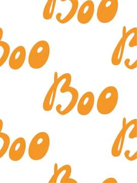 Vector Happy Halloween seamless pattern,classic bundle icons, doodles element Stock Illustration