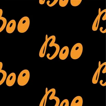 Vector Happy Halloween seamless pattern,classic bundle icons, doodles element Stock Illustration