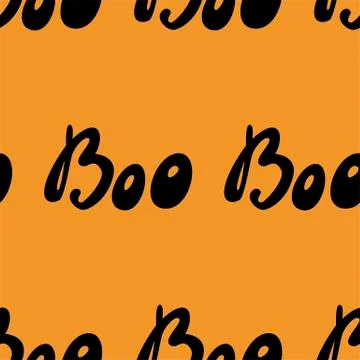 Vector Happy Halloween seamless pattern,classic bundle icons, doodles element Stock Illustration