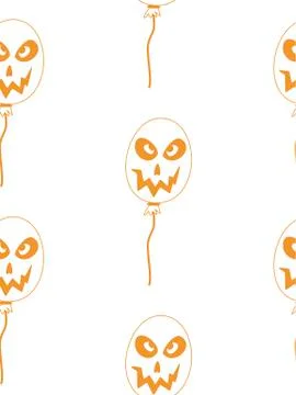 Vector Happy Halloween seamless pattern,classic bundle icons, doodles element Stock Illustration