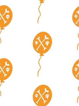 Vector Happy Halloween seamless pattern,classic bundle icons, doodles element Stock Illustration