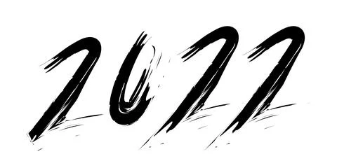 Vector. Happy new year 2022 logo text design. typographic logo with 2022. Stock Illustration