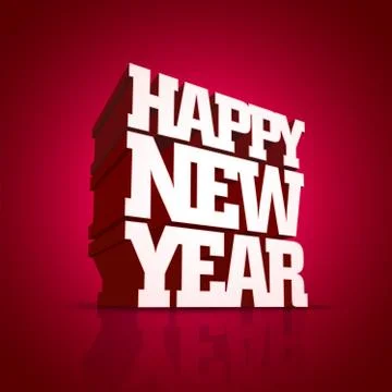 Vector Happy New Year design Stock Illustration