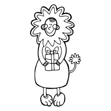 Vector happy new year hand drawn illustration Stock Illustration