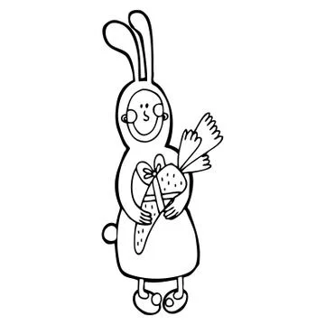 Vector happy new year hand drawn illustration Stock Illustration