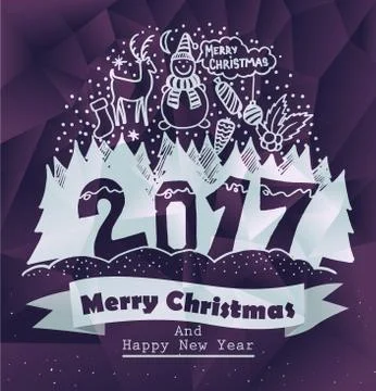 Vector Happy New Year illustration Stock Illustration