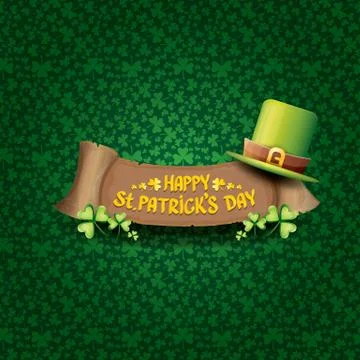Vector happy saint patricks day label 스톡 일러스트