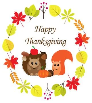 Vector Happy Thanksgiving Stock Illustration