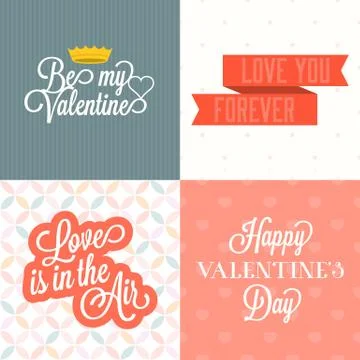 Vector happy valentine's day with background Stock Illustration