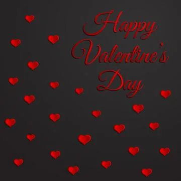 Vector Happy Valentines Day Background Stock Illustration