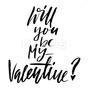 Valentines day vintage lettering happy valentine Vector Image