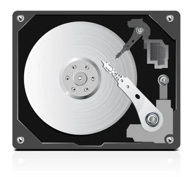 Vector of hard disk Stock Illustration