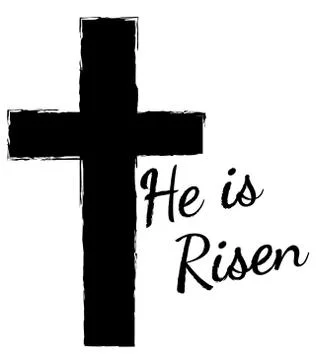 Vector He is Risen Stock Illustration