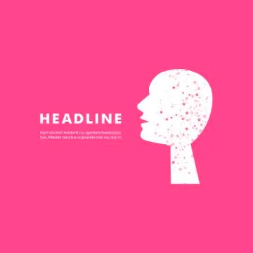 Vector head of a man Illustrazione stock