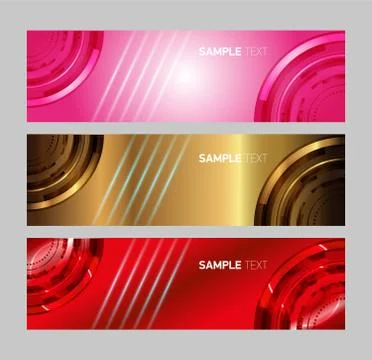 Vector header Stock Illustration