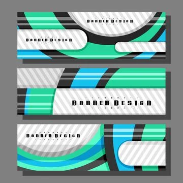 Vector Headers Set Stock Illustration