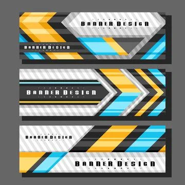 Vector Headers Set 库存插图