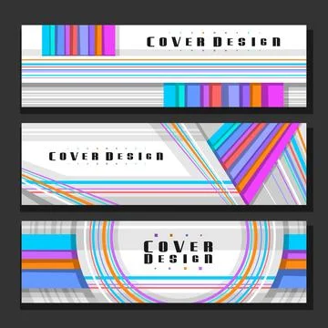 Vector Headers Set Stock Illustration