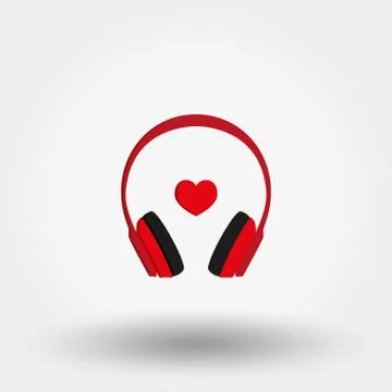 Vector headphones icon Stock Illustration