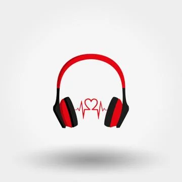 Vector headphones icon Stock Illustration