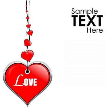 Vector heart accessory Stock Illustration