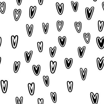 Vector heart background. Geometry pattern batik graphic. Hand drawn 스톡 일러스트