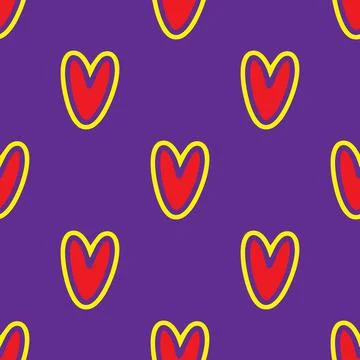 Vector heart background. Geometry pattern batik graphic. Hand drawn 스톡 일러스트