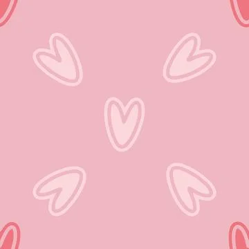 Vector heart background. Geometry pattern batik graphic. Hand drawn Stock Illustration