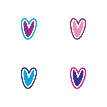 Vector heart background. Geometry pattern batik graphic. Hand drawn Stock Illustration