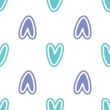 Vector heart background. Geometry pattern batik graphic. Hand drawn Stock Illustration