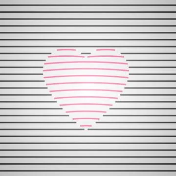 Vector heart background Stock Illustration