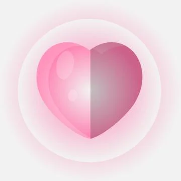 Vector heart icon design Stock Illustration