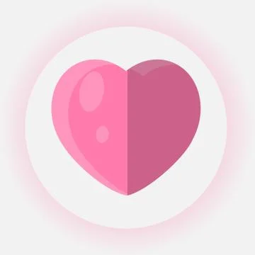 Vector heart icon design Stock Illustration