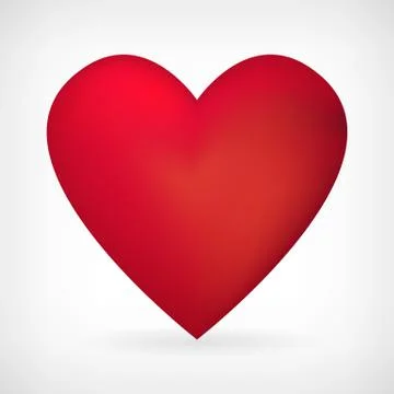 Vector heart icon isolated Stock-Illustration