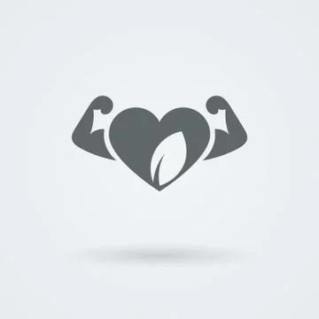Vector Heart Icon. Single Object. Symbol for Interface Stock Illustration