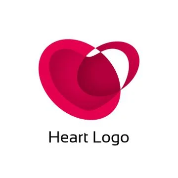 Vector heart logo Stock Illustration